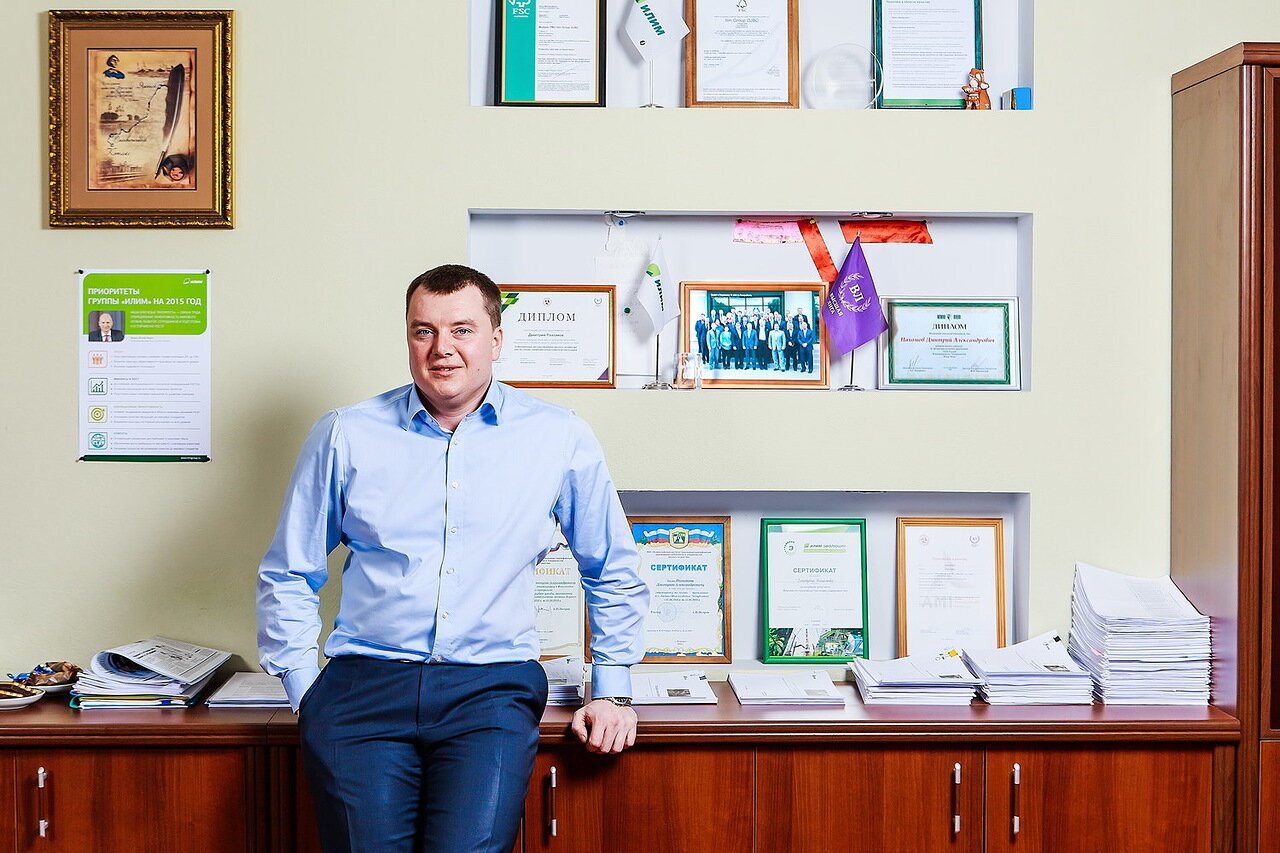 Дмитрий Пахомов, директор лесного филиала ОАО «Группа «Илим» в Коряжме. 